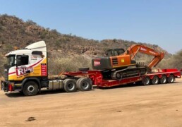 Lowbed Trailer for Transporting Plant for hire in botswana
